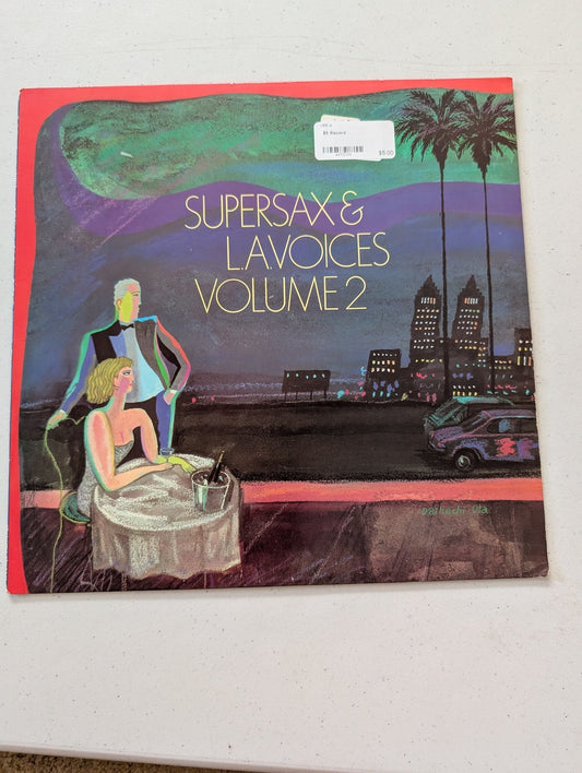 SUPERSAX & L.A. VOICES VOLUME 2 - JAZZ LP RECORD VINYL ALBUM (VINTAGE VINYL RECORD LP ALBUM)