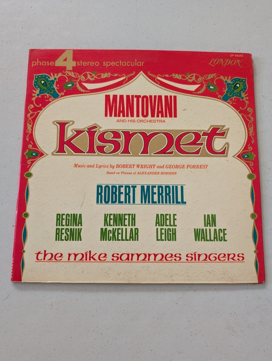 ROBERT MERRILL KISMET MANTOVANI & HIS ORCHESTRA LP STEREO SP44043(VINTAGE VINYL RECORD LP ALBUM)