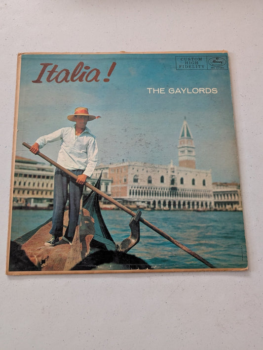 THE GAYLORDS – ITALIA !(VINTAGE VINYL RECORD LP ALBUM)