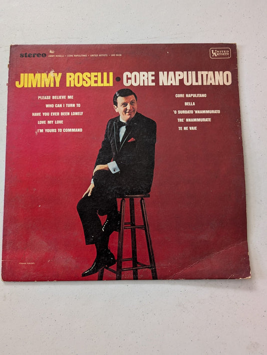 JIMMY ROSELLI - CORA, NAPOLITANO (1975) - VINYL LP 12 RECORD ALBUM (VINTAGE VINYL RECORD LP ALBUM)
