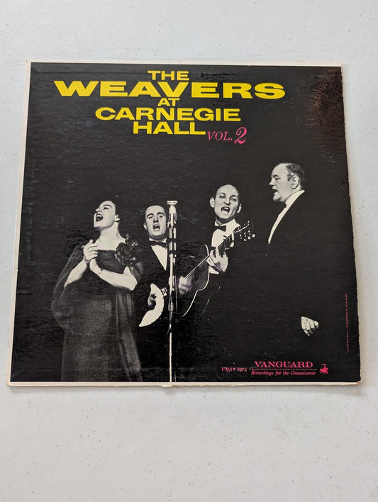 THE WEAVERS - REUNION AT CARNEGIE HALL - 1963  VANGUARD  VSD-2150  (VINTAGE VINYL RECORD LP ALBUM)