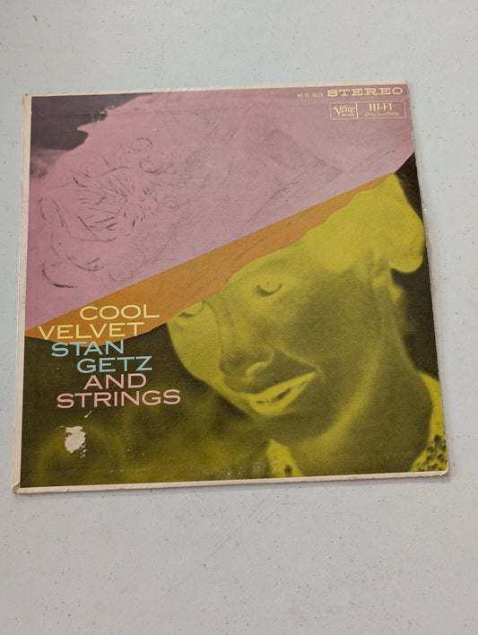 COOL VELVET STAN GETZ AND STRINGS 1961 MONO LP VERVE MG V-8379  'ROUND MIDNIGHT(VINTAGE VINYL RECORD LP ALBUM)