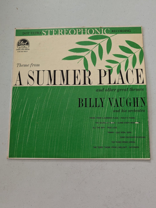 BILLY VAUGHN THEME FROM A SUMMER PLACE LP DOT RECORDS DLP 25276 (VINTAGE VINYL RECORD LP ALBUM)