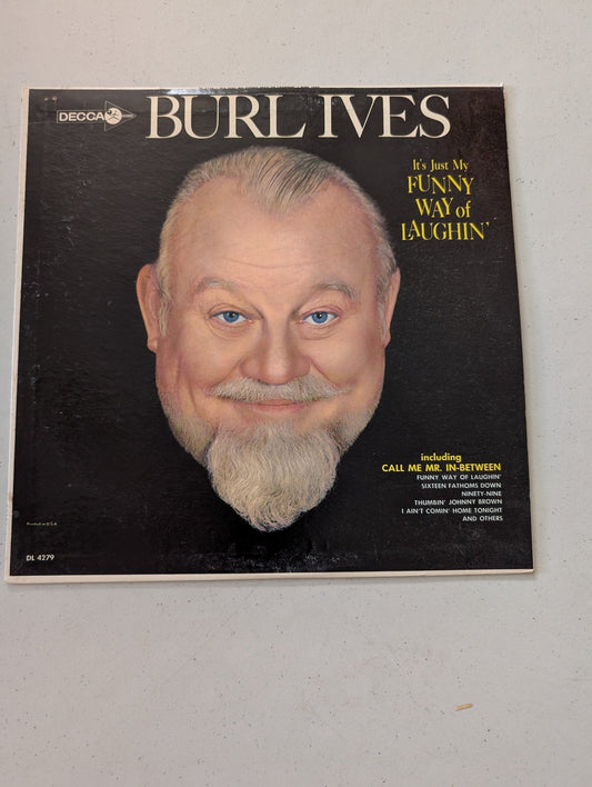 VINTAGE BURL IVES IT'S JUST MY FUNNY WAY OF LAUGHIN LP RECORD LABEL VINYL (VINTAGE VINYL RECORD LP ALBUM)