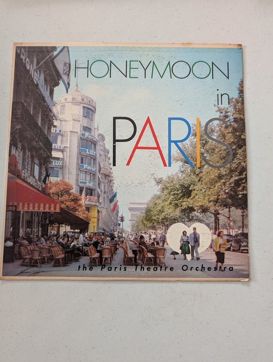 THE PARIS THEATRE ORCHESTRA - HONEYMOON IN PARIS (LP, ALBUM, MONO) NM-29152(VINTAGE VINYL RECORD LP ALBUM)