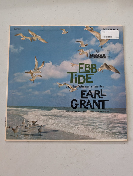 EARL GRANT - EBB TIDE AND OTHER INSTRUMENTAL FAVORITES - DECCA - DL 4165 - LP, A(VINTAGE VINYL RECORD LP ALBUM)