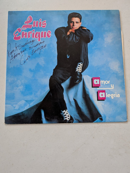 LUIS ENRIQUE – AMOR Y ALEGRIA(VINTAGE VINYL RECORD LP ALBUM)