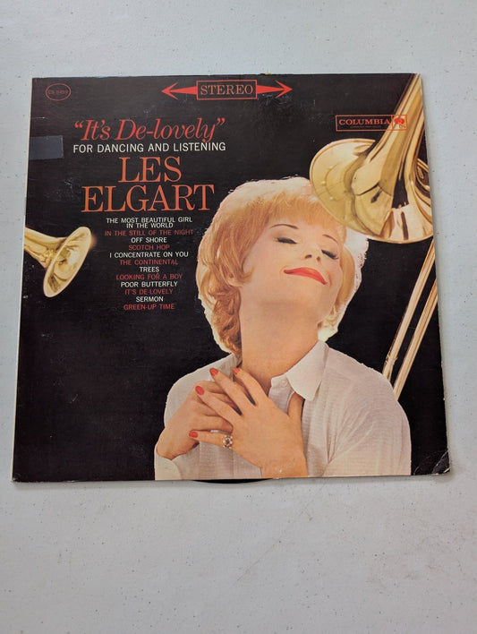 LES ELGART – IT'S DE-LOVELY FOR DANCING AND LISTENING (VINTAGE VINYL RECORD LP ALBUM)