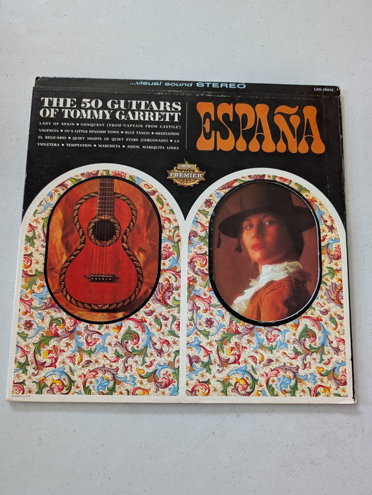 TOMMY GARRETT - 50 Guitars Espana. Stereo SEALED 1965 LP LSS 14032 Latin(Vintage Vinyl Record LP Album)