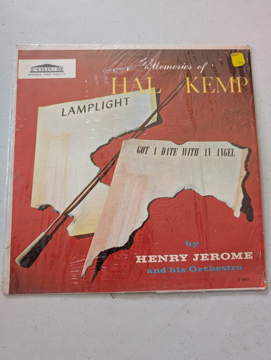 HENRY JEROME & HIS ORCHESTRA - MEMORIES OF HAL KEMP - F 9053 - VINYL RECORD LP(VINTAGE VINYL RECORD LP ALBUM)