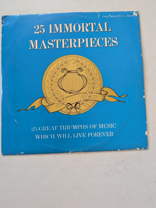 25 Immortal Masterpieces: 25 Great Triumphs of Music Which Will Live Forever(Vintage Vinyl Record LP Album)
