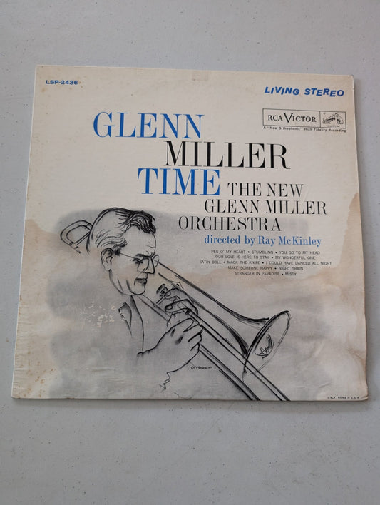 THE NEW GLENN MILLER ORCHESTRA DIRECTED BY RAY MCKINLEY - GLENN MILLER TIME (LP,(VINTAGE VINYL RECORD LP ALBUM)