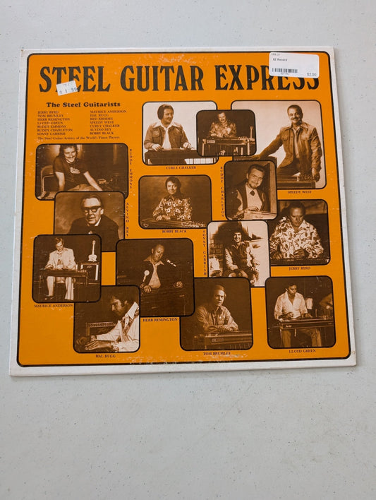 STEEL GUITAR EXPRESS RELEASED IN 1978 BY THE STEEL GUITAR RECORD CLUB(VINTAGE VINYL RECORD LP ALBUM)