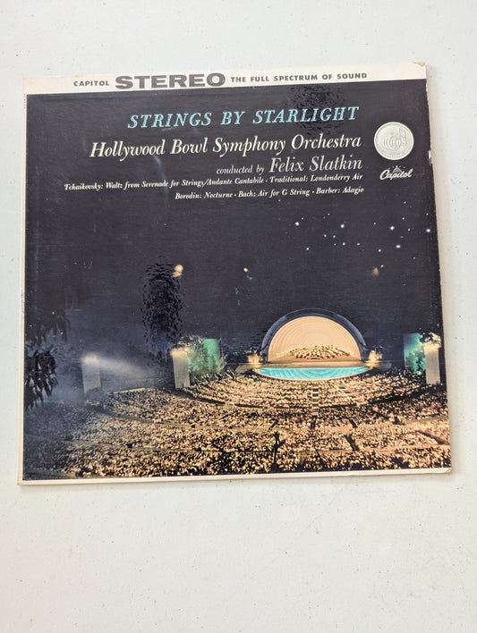 The Hollywood Bowl Symphony Orchestra – Strings By Starlight (Vinyl)(Vintage Vinyl Record LP Album)