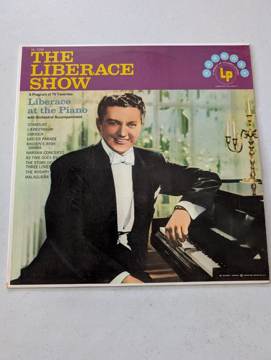 LIBERACE THE LIBERACE SHOW AT THE PIANO LP VINYL RECORD 12 CLASSICAL(VINTAGE VINYL RECORD LP ALBUM)