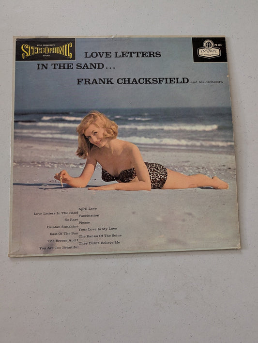 FRANK CHACKSFIELD HIS ORCHESTRA LOVE LETTERS IN THE SAND PS145 STEREO (VINTAGE VINYL RECORD LP ALBUM)