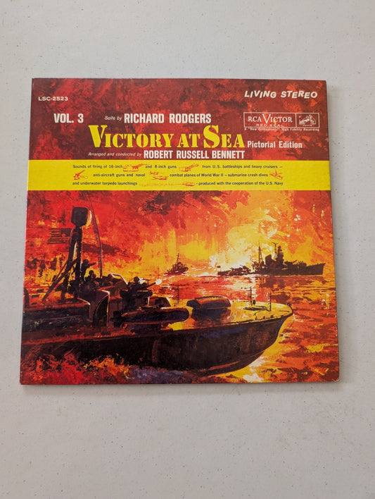 RICHARD RODGERS - VICTORY AT SEA, VOLUME 3 - RCA VICTOR (VINTAGE VINYL RECORD LP ALBUM)