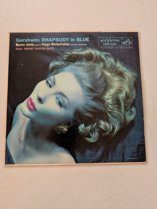 GEORGE GERSHWIN & FERDE GROFE – RHAPSODY IN BLUE COMPLETE AND GRAND CANYON SUITE EXCERPTS(VINTAGE VINYL RECORD LP ALBUM)