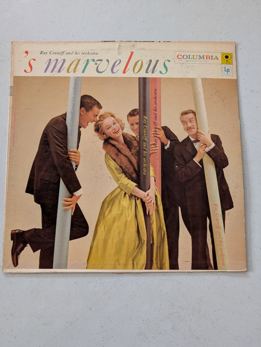 RAY CONNIFF AND HIS ORCHESTRA 'S MARVELOUS COLUMBIA RECORDS CL-1074 MONO 1957(VINTAGE VINYL RECORD LP ALBUM)