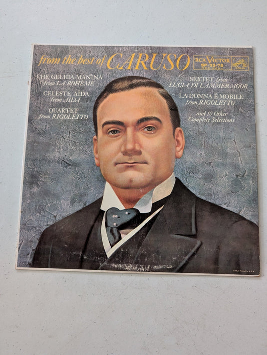 From The Best of Caruso - 1960 RCA Victor - 33RPM 12 Vinyl(Vintage Vinyl Record LP Album)