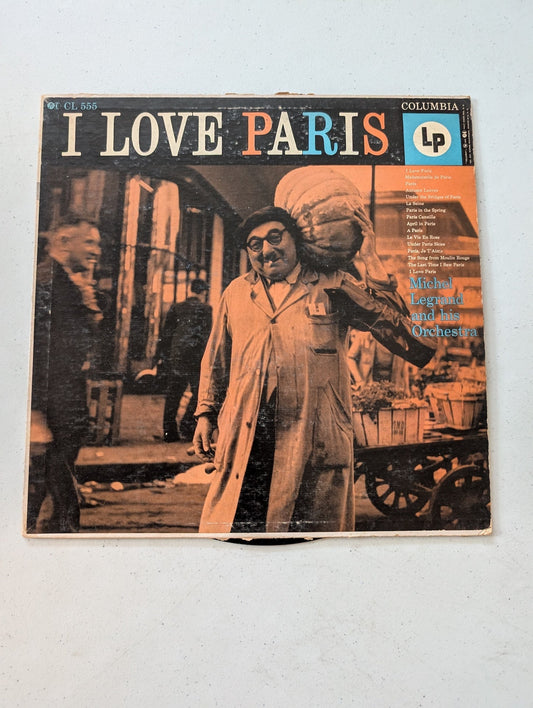 Michel Legrand- I Love Paris 1954 CL-555 Vinyl 12''(Vintage Vinyl Record LP Album)