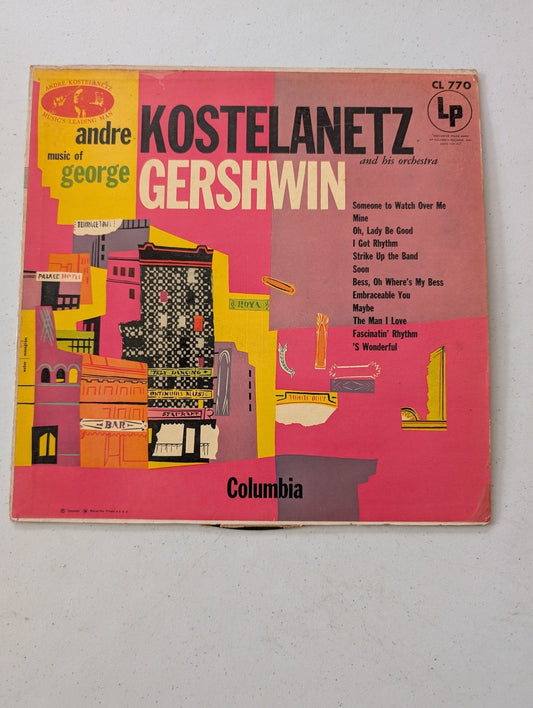 ANDRE KOSTELANETZ MUSIC OF GEORGE GERSHWIN - COLUMBIA RECORDS - 12 33RPM VINYL(VINTAGE VINYL RECORD LP ALBUM)