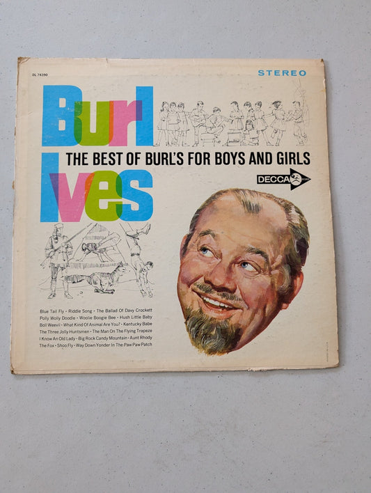 THE BEST OF BURLS FOR THE BOYS AND GIRLS ALBUM VINYL(VINTAGE VINYL RECORD LP ALBUM)