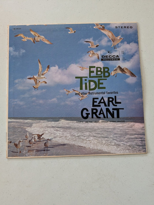 Earl Grant ‎– Ebb Tide And Other Instrumental Favorites 1961 Vinyl LP Decca NM(Vintage Vinyl Record LP Album)