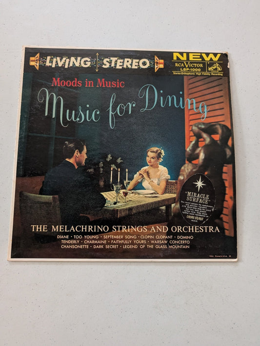 The Melachrino Strings - Music For Dining - RCA Victor - LSP-1000 - LP, Album(Vintage Vinyl Record LP Album)