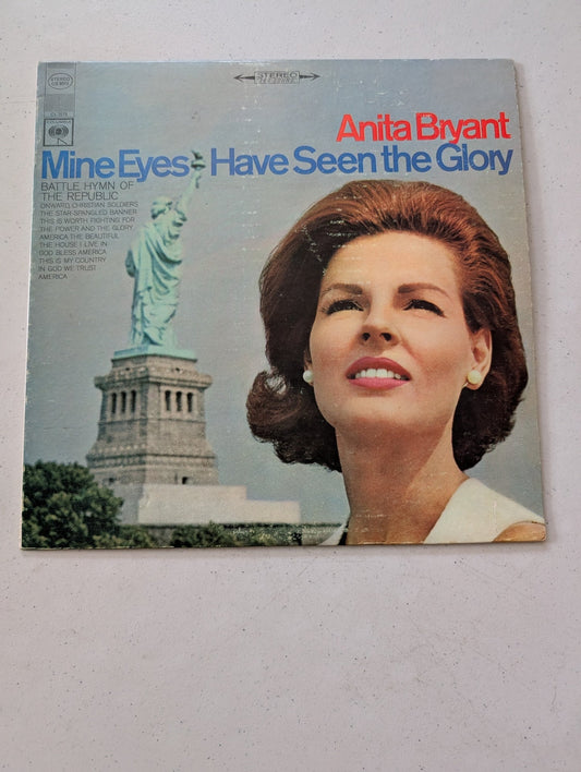 Anita Bryant Mine Eyes Have Seen The Glory Vinyl LP Columbia record CS 9373 1966(Vintage Vinyl Record LP Album)