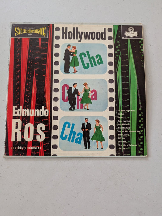Edmundo Ros & His Orchestra - Hollywood Cha Cha Cha - London Records, London Records(Vintage Vinyl Record LP Album)
