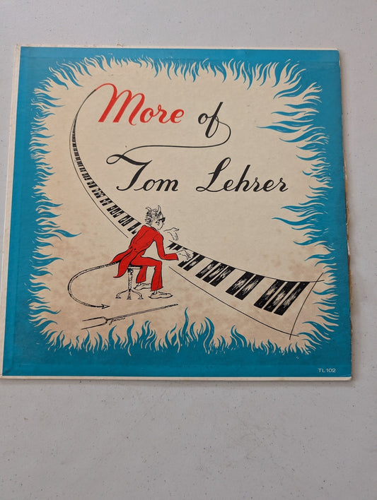 TOM LEHRER - MORE OF TOM LEHRER - VINYL LP 1956 LEHERER RECORDS TL-102(VINTAGE VINYL RECORD LP ALBUM)