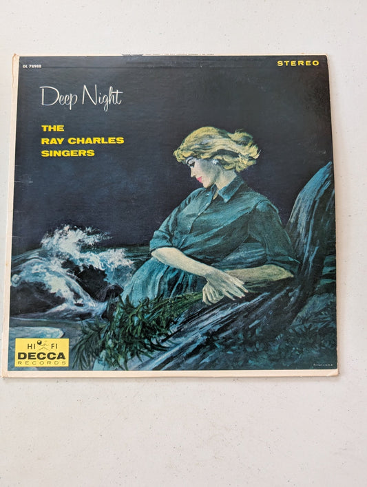 The Ray Charles Singers – Deep Night Vinyl, LP 1960 Decca – DL 8988(Vintage Vinyl Record LP Album)