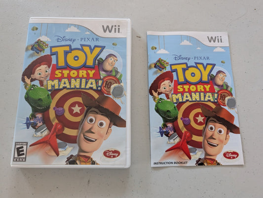TOY STORY MANIA NINTENDO WII  MANUAL AND CASE ONLY