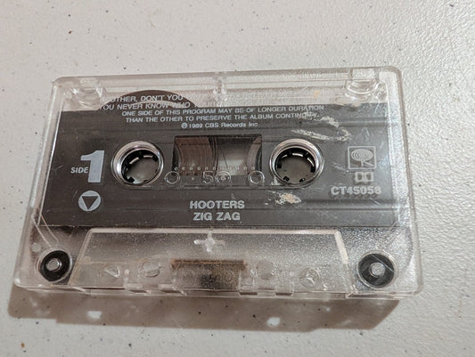The Hooters Zig Zag Cassette Tape Nov 1989 CBS Columbia CT 45058  - cassette only