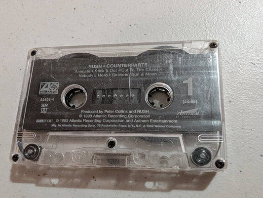 RUSH COUNTERPARTS CASSETTE ONLY (ATLANTIC 1993) PROGRESSIVE ROCK
