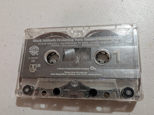 BLACK SABBATH FEATURING TONY IOMMI SEVENTH STAR - CASSETTE ONLY 1986 WARNER