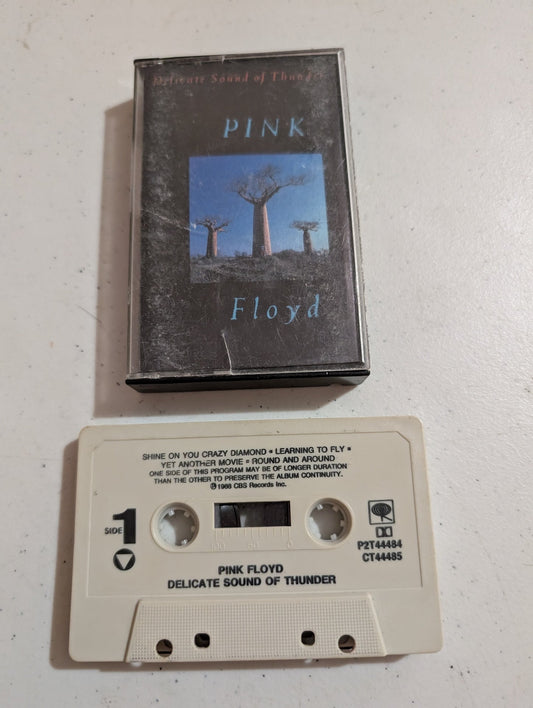PINK FLOYD DELICATE SOUND OF THUNDER CASSETTE TAPE VINTAGE 1988 (SIDE 1 AND 3)