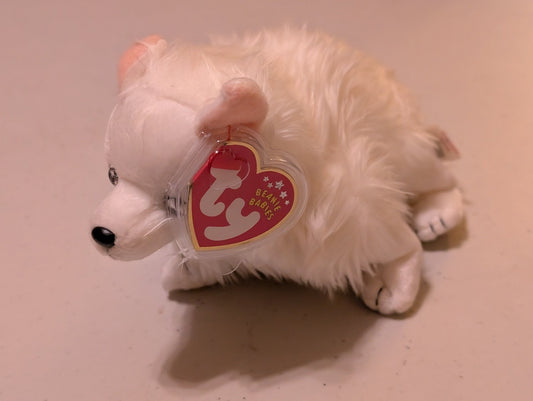 Chilly the Polar Bear - Ty Beanie Baby (White, 2001, Plush Toy, Stuffed Animal, MWMT, Vintage, Retired)
