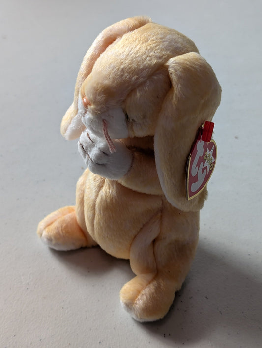 GRACE THE PRAYING BUNNY - TY BEANIE BABY (TAN, 1998, PLUSHIE, TOY, STUFFED ANIMAL, MWMT, VINTAGE, RETIRED)