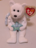STAR THE ANGEL BEAR - TY BEANIE BABY (WHITE, 2003, PLUSHIE, TOY, STUFFED ANIMAL, MWMT, VINTAGE, RETIRED)