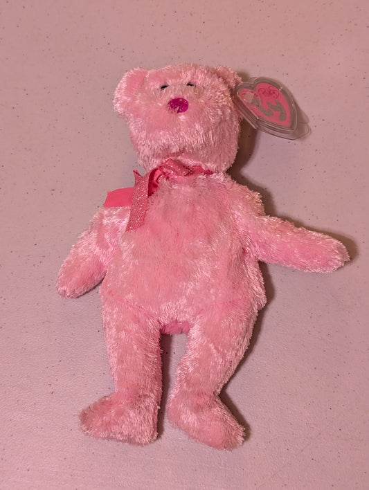 Amore the Bear - Ty Beanie Baby (Pink, 2003, MWMT, Plush, Toy, Stuffed Animal, Vintage, Retired)