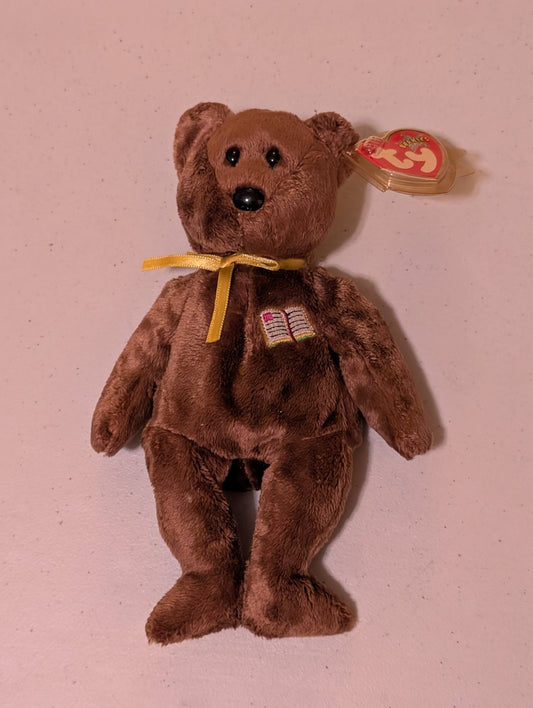 Wisdom the Bear - Ty Beanie Baby (Brown, 2000, MWMT, Plush Toy, Stuffed Animal, Vintage, Retired)