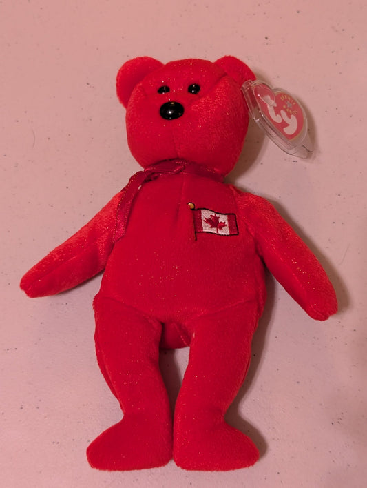 TRUE the Bear - Ty Beanie Baby (Red, 2002, MWMT, Plush, Toy, Stuffed Animal, Vintage, Retired)