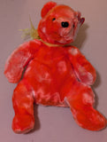 TANGERINE THE BEAR TY BEANIE BUDDY - SOFT 13 PLUSH (MWMT, VINTAGE, RETIRED, WITH TAG, VTG, STUFFED ANIMAL, PLUSH, TOY)