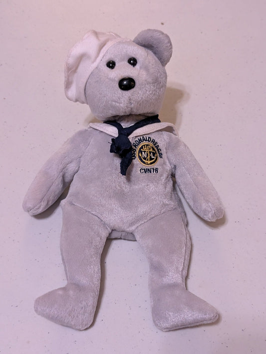 RONALD REAGAN USS CVN 76 RONNIE BEANIE BABY - EXCLUSIVE TO THE REAGAN LIBRARY TY BEANIE BABY (VINTAGE, RETIRED,VTG, STUFFED ANIMAL, PLUSH, TOY)