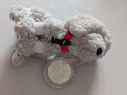 STRUDEL THE POODLE FRANCE 1998 (COKE, COCA-COLA, COCOA COLA INTERNATIONAL, MWMT, VINTAGE, RETIRED, WITH TAG, VTG, STUFFED ANIMAL, PLUSH, TOY, BEAN BAG)