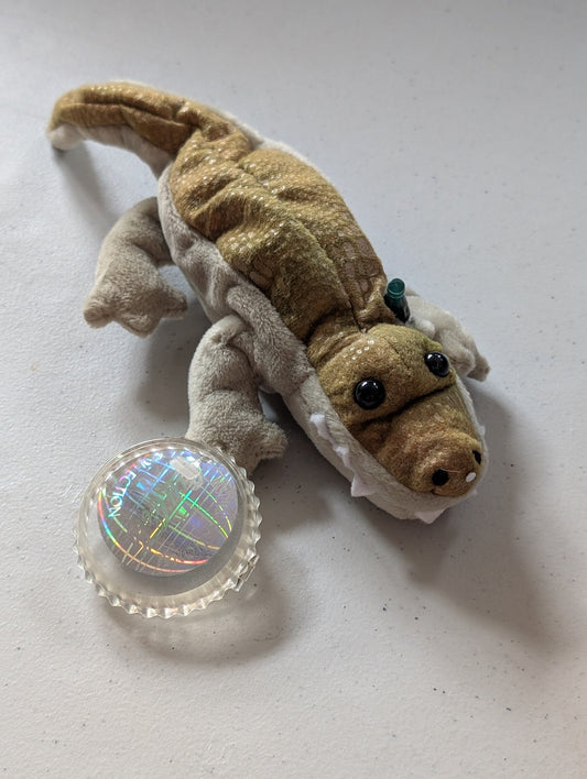 Crunch The Crocodile Sudan 1999(Coke, Coca-Cola, Cocoa Cola International, MWMT, Vintage, Retired, with Tag, VTG, Stuffed Animal, Plush, Toy, Bean Bag)