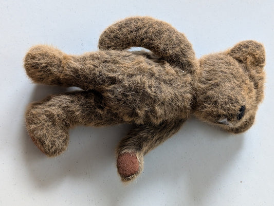 TEDDY BEAR BROWN DAKIN APPLAUSE NICK & NORA(VINTAGE, RETIRED, VTG, STUFFED ANIMAL, PLUSH, TOY, NICK AND NORA) - NOSE DAMAGED