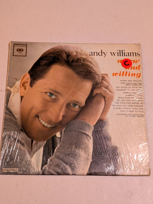 Andy Williams: Warm and Willing 1962 Columbia CS-8679 2-Eye Pitman Pressing